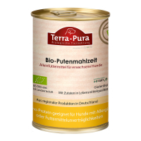 12 x Bio-Putenmahlzeit für Hunde 400g Dose