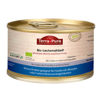 1 x Bio-Lachsmahlzeit für Hunde 200g Dose