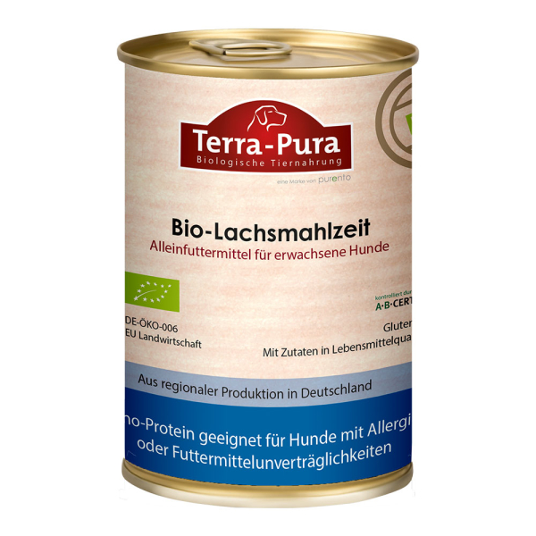 Bio-Lachsmahlzeit für Hunde