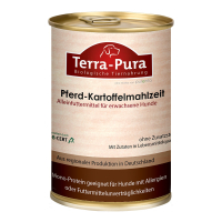 Pferd-Kartoffelmahlzeit für Hunde